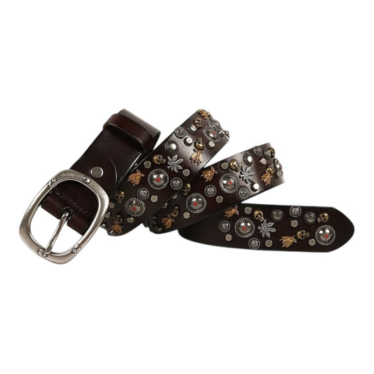 WILD HIVE STUDDED LEATHER BELT