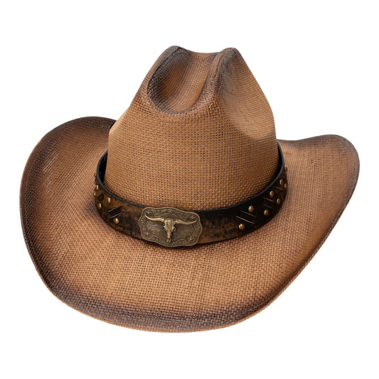 LONGHORN LUXE STRAW COWBOY HAT