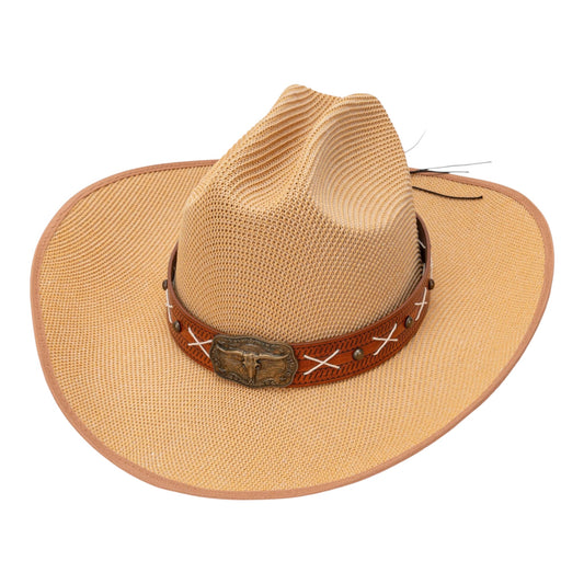 LONGHORN RANCH STRAW COWBOY HAT