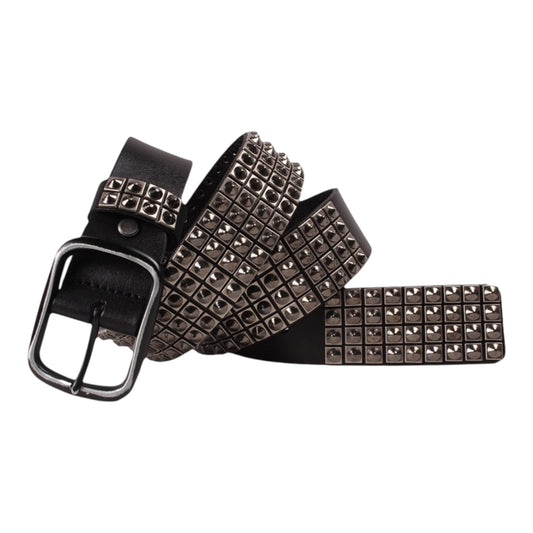GRIDLOCK 4-ROW PYRAMID STUD BELT