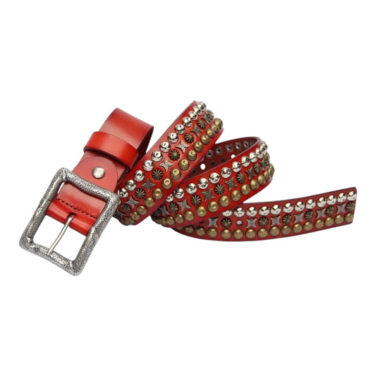 STUD RIOT LEATHER BELT