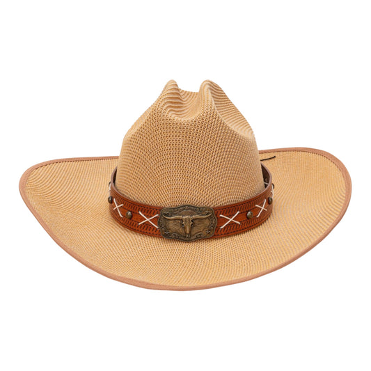 LONGHORN RANCH STRAW COWBOY HAT