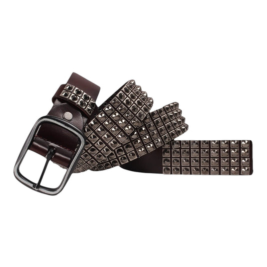 GRIDLOCK 4-ROW PYRAMID STUD BELT