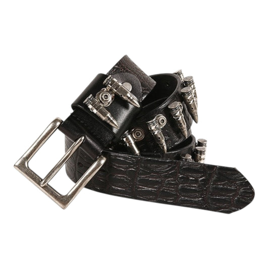 BULLETCORE CROC LEATHER BELT